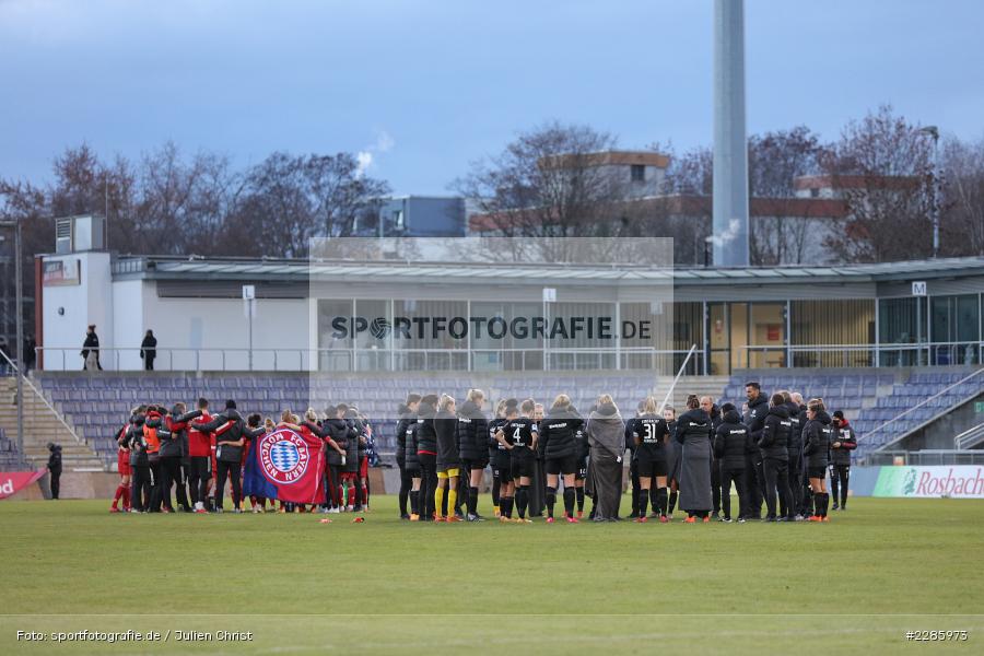 Zusammenhalt, Team, Mannschaftskreis, Stadion am Brentanobad, Frankfurt, 13.12.2020, DFL, sport, action, Fussball, Deutschland, Dezember 2020, Saison 2020/2021, Frauen-Bundesliga, FFBL, FLYERALARM Frauen-Bundesliga, FC Bayern München, Eintracht Frankfurt - Bild-ID: 2285973 Zusammenhalt, Team, Mannschaftskreis, Stadion am Brentanobad, Frankfurt, 13.12.2020, DFL, sport, action, Fussball, Deutschland, Dezember 2020, Saison 2020/2021, Frauen-Bundesliga, FFBL, FLYERALARM Frauen-Bundesliga, FC Bayern München, Eintracht Frankfurt - Bild-ID: 2285973