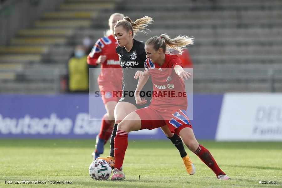 Amanda Ilestedt, Laura Freigang, Stadion am Brentanobad, Frankfurt, 13.12.2020, DFL, sport, action, Fussball, Deutschland, Dezember 2020, Saison 2020/2021, Frauen-Bundesliga, FFBL, FLYERALARM Frauen-Bundesliga, FC Bayern München, Eintracht Frankfurt - Bild-ID: 2286001 Amanda Ilestedt, Laura Freigang, Stadion am Brentanobad, Frankfurt, 13.12.2020, DFL, sport, action, Fussball, Deutschland, Dezember 2020, Saison 2020/2021, Frauen-Bundesliga, FFBL, FLYERALARM Frauen-Bundesliga, FC Bayern München, Eintracht Frankfurt - Bild-ID: 2286001