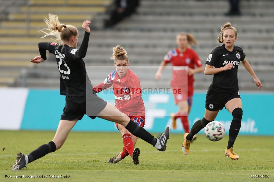 Sophia Kleinherne, Camilla Küver, Linda Dallmann, Stadion am Brentanobad, Frankfurt, 13.12.2020, DFL, sport, action, Fussball, Deutschland, Dezember 2020, Saison 2020/2021, Frauen-Bundesliga, FFBL, FLYERALARM Frauen-Bundesliga, FC Bayern München, Eintracht Frankfurt - Bild-ID: 2286036 Sophia Kleinherne, Camilla Küver, Linda Dallmann, Stadion am Brentanobad, Frankfurt, 13.12.2020, DFL, sport, action, Fussball, Deutschland, Dezember 2020, Saison 2020/2021, Frauen-Bundesliga, FFBL, FLYERALARM Frauen-Bundesliga, FC Bayern München, Eintracht Frankfurt - Bild-ID: 2286036