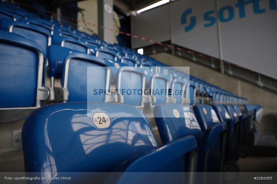 leere Ränge, Geisterspiel, Merck-Stadion, Darmstadt, 19.12.2020, DFL, sport, action, Fussball, Deutschland, Dezember 2020, Saison 2020/2021, 2. Bundesliga, FC Würzburger Kickers, SV Darmstadt 98 - Bild-ID: 2286055