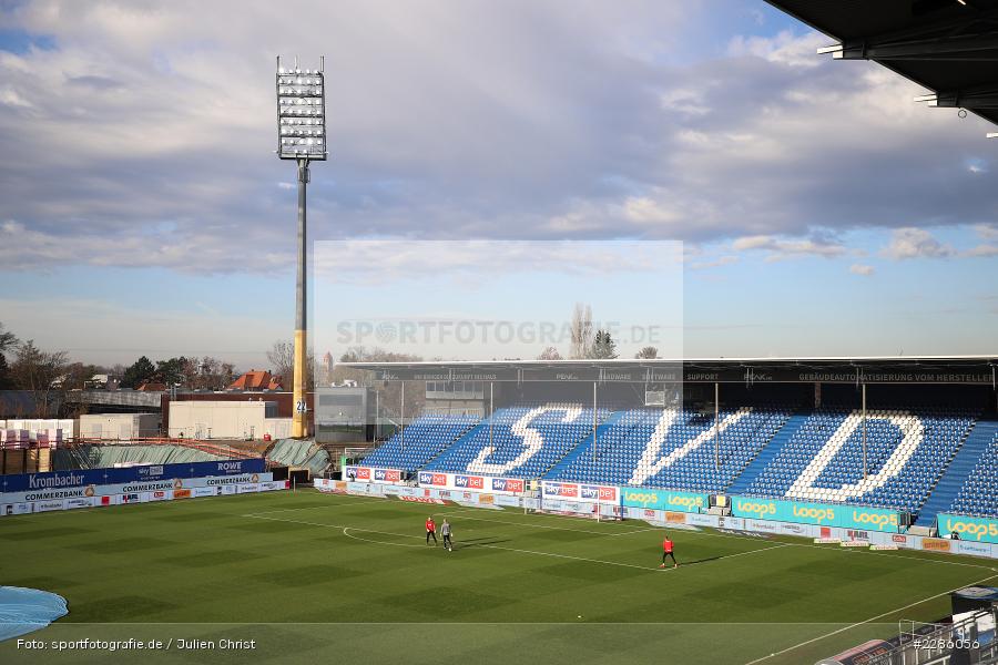 Tribüne, SVD, Stadion, Merck-Stadion, Darmstadt, 19.12.2020, DFL, sport, action, Fussball, Deutschland, Dezember 2020, Saison 2020/2021, 2. Bundesliga, FC Würzburger Kickers, SV Darmstadt 98 - Bild-ID: 2286056 Tribüne, SVD, Stadion, Merck-Stadion, Darmstadt, 19.12.2020, DFL, sport, action, Fussball, Deutschland, Dezember 2020, Saison 2020/2021, 2. Bundesliga, FC Würzburger Kickers, SV Darmstadt 98 - Bild-ID: 2286056