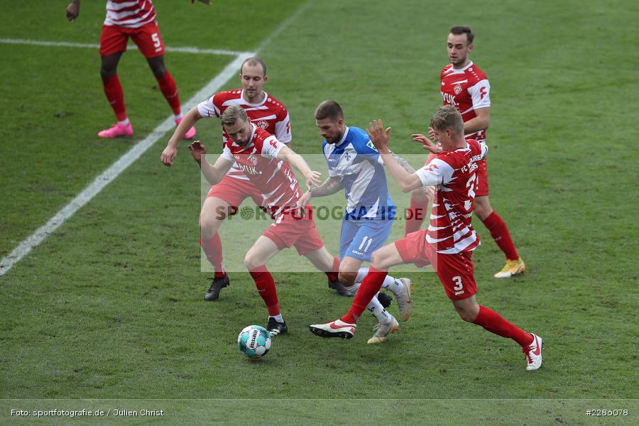 Niklas Hoffmann, Tobias Kraulich, Lars Dietz, Tobias Kempe, Merck-Stadion, Darmstadt, 19.12.2020, DFL, sport, action, Fussball, Deutschland, Dezember 2020, Saison 2020/2021, 2. Bundesliga, FC Würzburger Kickers, SV Darmstadt 98 - Bild-ID: 2286078