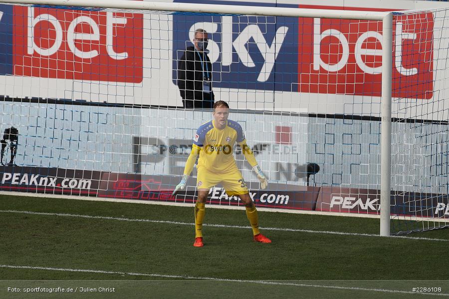 Torwart, Hendrik Bonmann, Merck-Stadion, Darmstadt, 19.12.2020, DFL, sport, action, Fussball, Deutschland, Dezember 2020, Saison 2020/2021, 2. Bundesliga, FC Würzburger Kickers, SV Darmstadt 98 - Bild-ID: 2286108