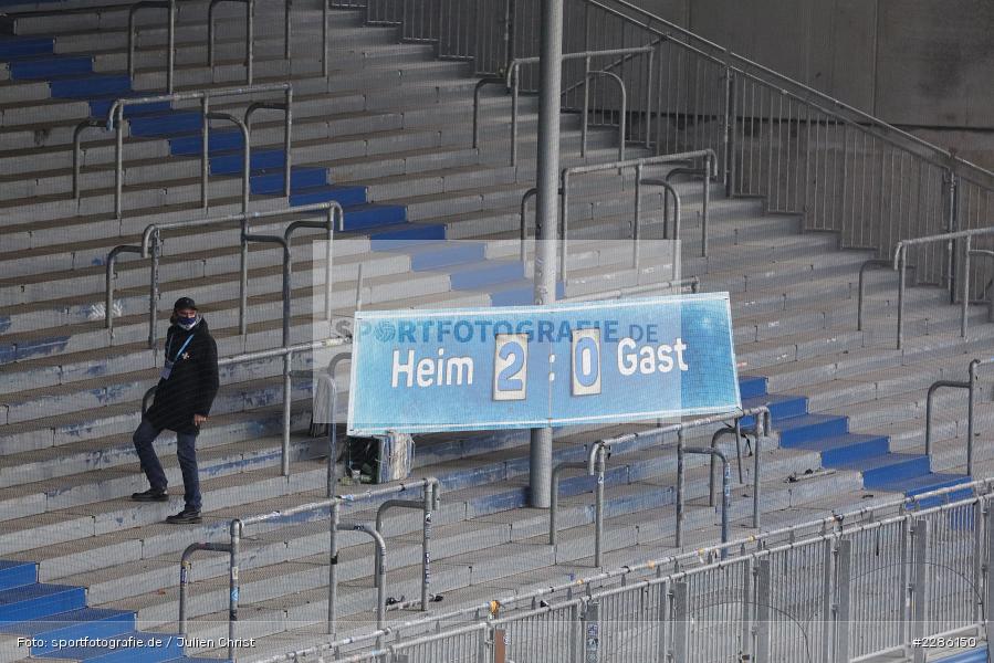 Analog, Anzeige, Ergebnis, Spielstand, Merck-Stadion, Darmstadt, 19.12.2020, DFL, sport, action, Fussball, Deutschland, Dezember 2020, Saison 2020/2021, 2. Bundesliga, FC Würzburger Kickers, SV Darmstadt 98 - Bild-ID: 2286150 Analog, Anzeige, Ergebnis, Spielstand, Merck-Stadion, Darmstadt, 19.12.2020, DFL, sport, action, Fussball, Deutschland, Dezember 2020, Saison 2020/2021, 2. Bundesliga, FC Würzburger Kickers, SV Darmstadt 98 - Bild-ID: 2286150