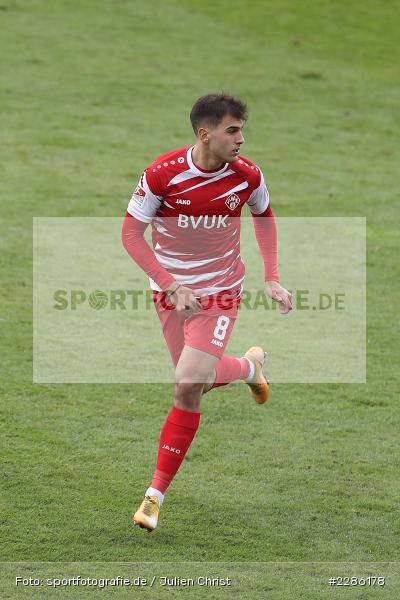 Vladimir Nikolov, Merck-Stadion, Darmstadt, 19.12.2020, DFL, sport, action, Fussball, Deutschland, Dezember 2020, Saison 2020/2021, 2. Bundesliga, FC Würzburger Kickers, SV Darmstadt 98 - Bild-ID: 2286178