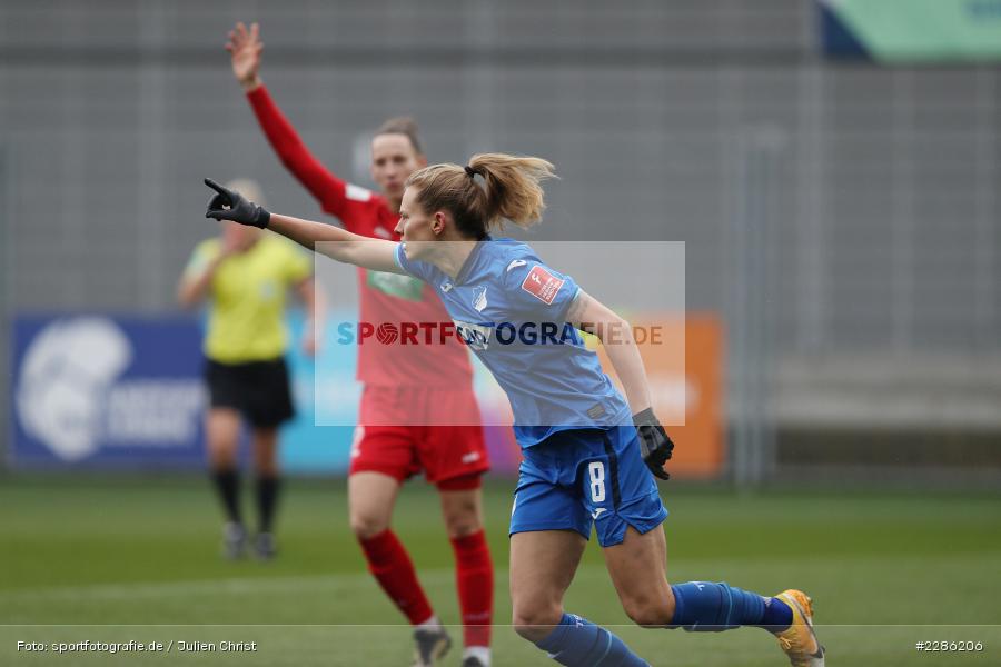 Abseits, Jubel, Maximiliane Rall, Dietmar-Hopp-Stadion, Sinsheim, 20.12.2020, DFL, sport, action, Fussball, Deutschland, Dezember 2020, Saison 2020/2021, Frauen-Bundesliga, FFBL, FLYERALARM Frauen-Bundesliga, 1. FFC Turbine Potsdam, TSG Hoffenheim - Bild-ID: 2286206
