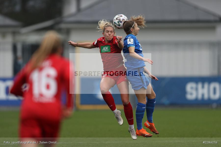 Katharina Naschenweng, Nina Ehegötz, Dietmar-Hopp-Stadion, Sinsheim, 20.12.2020, DFL, sport, action, Fussball, Deutschland, Dezember 2020, Saison 2020/2021, Frauen-Bundesliga, FFBL, FLYERALARM Frauen-Bundesliga, 1. FFC Turbine Potsdam, TSG Hoffenheim - Bild-ID: 2286216