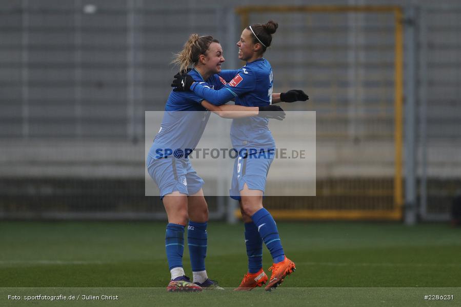Goal, Emotionen, Jubel, Torjubel, Lena Lattwein, Nicole Billa, Dietmar-Hopp-Stadion, Sinsheim, 20.12.2020, DFL, sport, action, Fussball, Deutschland, Dezember 2020, Saison 2020/2021, Frauen-Bundesliga, FFBL, FLYERALARM Frauen-Bundesliga, 1. FFC Turbine Potsdam, TSG Hoffenheim - Bild-ID: 2286231 Goal, Emotionen, Jubel, Torjubel, Lena Lattwein, Nicole Billa, Dietmar-Hopp-Stadion, Sinsheim, 20.12.2020, DFL, sport, action, Fussball, Deutschland, Dezember 2020, Saison 2020/2021, Frauen-Bundesliga, FFBL, FLYERALARM Frauen-Bundesliga, 1. FFC Turbine Potsdam, TSG Hoffenheim - Bild-ID: 2286231