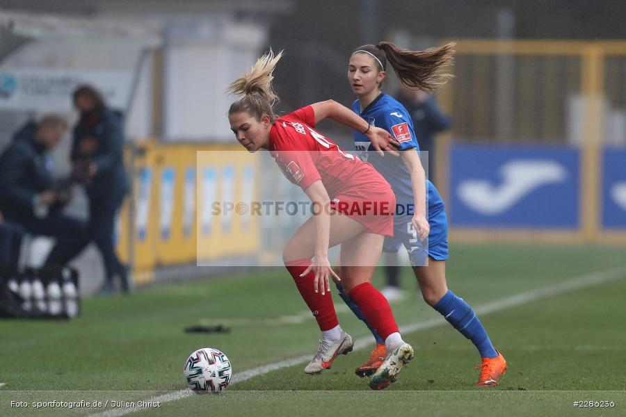 Nina Ehegötz, Katharina Naschenweng, Dietmar-Hopp-Stadion, Sinsheim, 20.12.2020, DFL, sport, action, Fussball, Deutschland, Dezember 2020, Saison 2020/2021, Frauen-Bundesliga, FFBL, FLYERALARM Frauen-Bundesliga, 1. FFC Turbine Potsdam, TSG Hoffenheim - Bild-ID: 2286236 Nina Ehegötz, Katharina Naschenweng, Dietmar-Hopp-Stadion, Sinsheim, 20.12.2020, DFL, sport, action, Fussball, Deutschland, Dezember 2020, Saison 2020/2021, Frauen-Bundesliga, FFBL, FLYERALARM Frauen-Bundesliga, 1. FFC Turbine Potsdam, TSG Hoffenheim - Bild-ID: 2286236