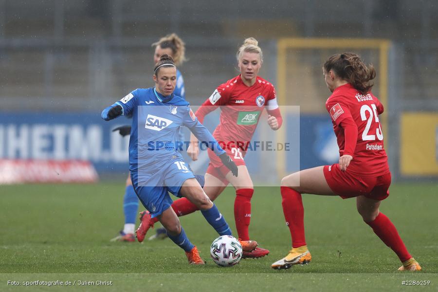 Melissa Kössler, Nicole Billa, Dietmar-Hopp-Stadion, Sinsheim, 20.12.2020, DFL, sport, action, Fussball, Deutschland, Dezember 2020, Saison 2020/2021, Frauen-Bundesliga, FFBL, FLYERALARM Frauen-Bundesliga, 1. FFC Turbine Potsdam, TSG Hoffenheim - Bild-ID: 2286259