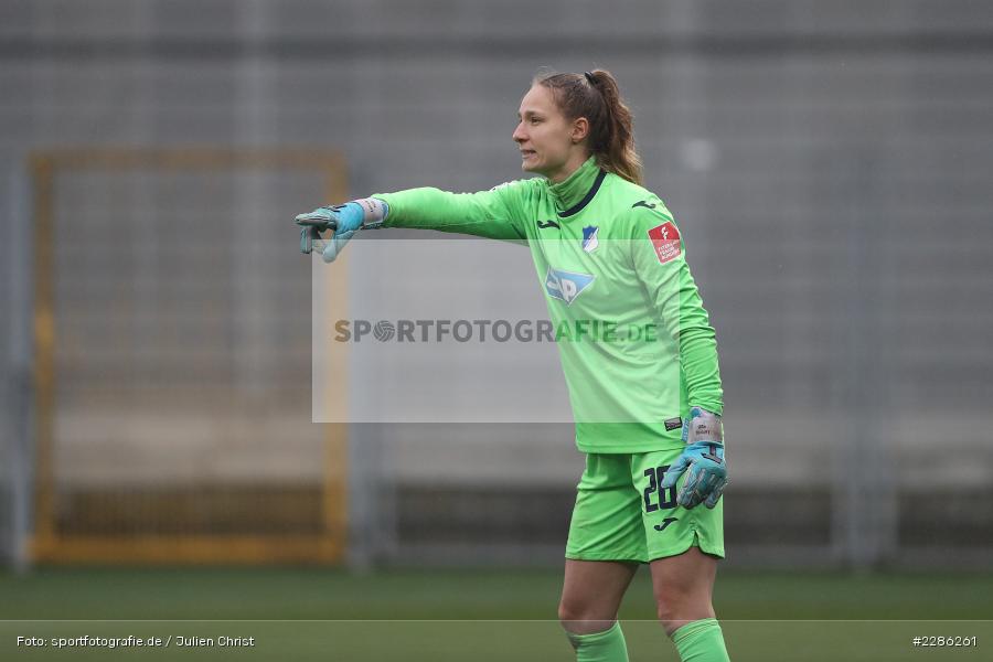 Janina Leitzig, Dietmar-Hopp-Stadion, Sinsheim, 20.12.2020, DFL, sport, action, Fussball, Deutschland, Dezember 2020, Saison 2020/2021, Frauen-Bundesliga, FFBL, FLYERALARM Frauen-Bundesliga, 1. FFC Turbine Potsdam, TSG Hoffenheim - Bild-ID: 2286261