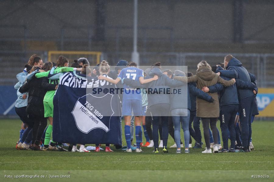 Hoffenheim, Zusammenhalt, Sieg, Mannschaftskreis, Dietmar-Hopp-Stadion, Sinsheim, 20.12.2020, DFL, sport, action, Fussball, Deutschland, Dezember 2020, Saison 2020/2021, Frauen-Bundesliga, FFBL, FLYERALARM Frauen-Bundesliga, 1. FFC Turbine Potsdam, TSG Hoffenheim - Bild-ID: 2286276 Hoffenheim, Zusammenhalt, Sieg, Mannschaftskreis, Dietmar-Hopp-Stadion, Sinsheim, 20.12.2020, DFL, sport, action, Fussball, Deutschland, Dezember 2020, Saison 2020/2021, Frauen-Bundesliga, FFBL, FLYERALARM Frauen-Bundesliga, 1. FFC Turbine Potsdam, TSG Hoffenheim - Bild-ID: 2286276
