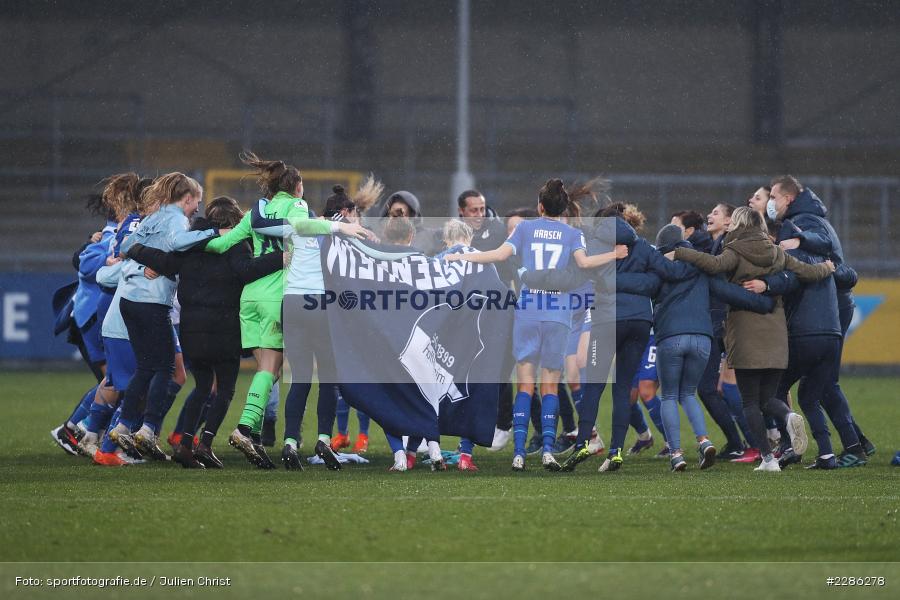 Hoffenheim, Zusammenhalt, Sieg, Mannschaftskreis, Dietmar-Hopp-Stadion, Sinsheim, 20.12.2020, DFL, sport, action, Fussball, Deutschland, Dezember 2020, Saison 2020/2021, Frauen-Bundesliga, FFBL, FLYERALARM Frauen-Bundesliga, 1. FFC Turbine Potsdam, TSG Hoffenheim - Bild-ID: 2286278 Hoffenheim, Zusammenhalt, Sieg, Mannschaftskreis, Dietmar-Hopp-Stadion, Sinsheim, 20.12.2020, DFL, sport, action, Fussball, Deutschland, Dezember 2020, Saison 2020/2021, Frauen-Bundesliga, FFBL, FLYERALARM Frauen-Bundesliga, 1. FFC Turbine Potsdam, TSG Hoffenheim - Bild-ID: 2286278
