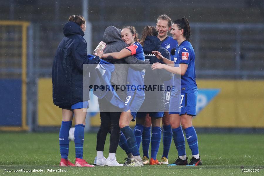 Chantal Hagel, Jubeln, Erleichterung, Emotionen, Freude, Isabella Hartig, Dietmar-Hopp-Stadion, Sinsheim, 20.12.2020, DFL, sport, action, Fussball, Deutschland, Dezember 2020, Saison 2020/2021, Frauen-Bundesliga, FFBL, FLYERALARM Frauen-Bundesliga, 1. FFC Turbine Potsdam, TSG Hoffenheim - Bild-ID: 2286280 Chantal Hagel, Jubeln, Erleichterung, Emotionen, Freude, Isabella Hartig, Dietmar-Hopp-Stadion, Sinsheim, 20.12.2020, DFL, sport, action, Fussball, Deutschland, Dezember 2020, Saison 2020/2021, Frauen-Bundesliga, FFBL, FLYERALARM Frauen-Bundesliga, 1. FFC Turbine Potsdam, TSG Hoffenheim - Bild-ID: 2286280