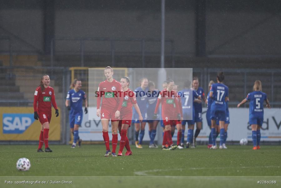Franziska Harsch, Chantal Hagel, Enttäuschung, Freude, Jubeln, Emotionen, Johanna Elsig, Dietmar-Hopp-Stadion, Sinsheim, 20.12.2020, DFL, sport, action, Fussball, Deutschland, Dezember 2020, Saison 2020/2021, Frauen-Bundesliga, FFBL, FLYERALARM Frauen-Bundesliga, 1. FFC Turbine Potsdam, TSG Hoffenheim - Bild-ID: 2286288 Franziska Harsch, Chantal Hagel, Enttäuschung, Freude, Jubeln, Emotionen, Johanna Elsig, Dietmar-Hopp-Stadion, Sinsheim, 20.12.2020, DFL, sport, action, Fussball, Deutschland, Dezember 2020, Saison 2020/2021, Frauen-Bundesliga, FFBL, FLYERALARM Frauen-Bundesliga, 1. FFC Turbine Potsdam, TSG Hoffenheim - Bild-ID: 2286288