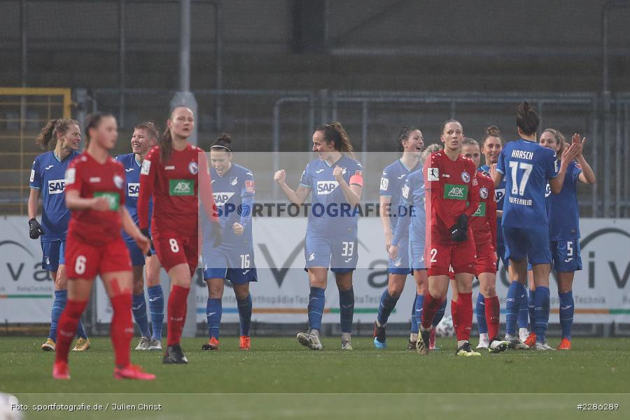 Paulina Krumbiegel, Luana Bühler, Franziska Harsch, Sara Agrež, Malgorzata Mesjasz, Maria Plattner, Nicole Billa, Fabienne Dongus, Dietmar-Hopp-Stadion, Sinsheim, 20.12.2020, DFL, sport, action, Fussball, Deutschland, Dezember 2020, Saison 2020/2021, Frauen-Bundesliga, FFBL, FLYERALARM Frauen-Bundesliga, 1. FFC Turbine Potsdam, TSG Hoffenheim - Bild-ID: 2286289