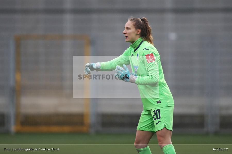 Hände, gestikuliert, Anweisungen, Torfrau, Janina Leitzig, Dietmar-Hopp-Stadion, Sinsheim, 20.12.2020, DFL, sport, action, Fussball, Deutschland, Dezember 2020, Saison 2020/2021, Frauen-Bundesliga, FFBL, FLYERALARM Frauen-Bundesliga, 1. FFC Turbine Potsdam, TSG Hoffenheim - Bild-ID: 2286322