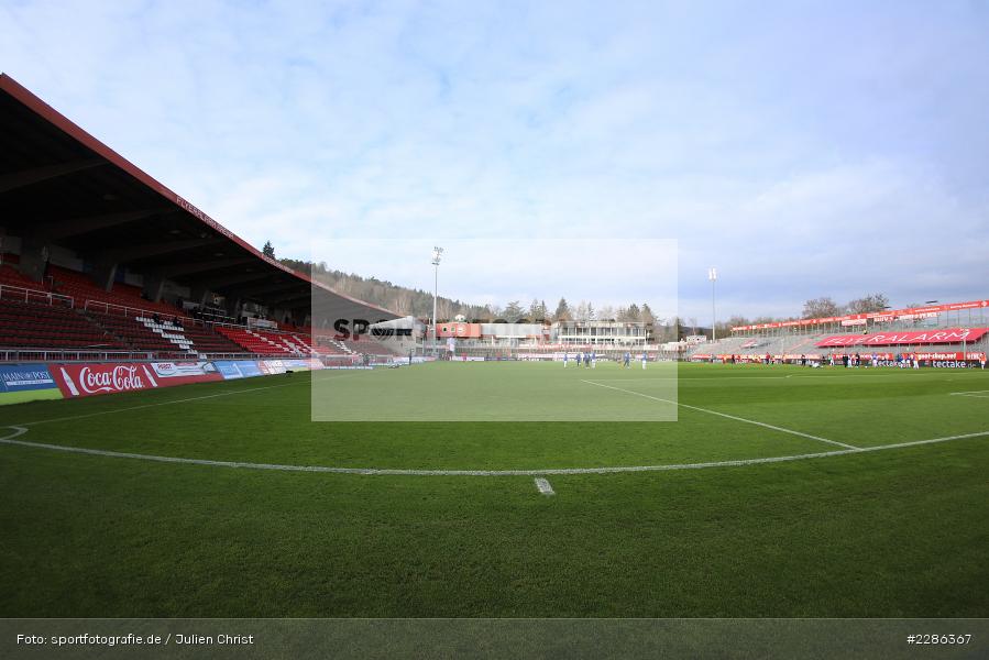 Pitch, Ansicht, Stadion, FLYERALARM Arena, Würzburg, 02.01.2021, DFL, sport, action, Fussball, Deutschland, Januar 2021, Saison 2020/2021, Bundesliga, 2. Bundesliga, Karlsruher SC, FC Würzburger Kickers - Bild-ID: 2286367