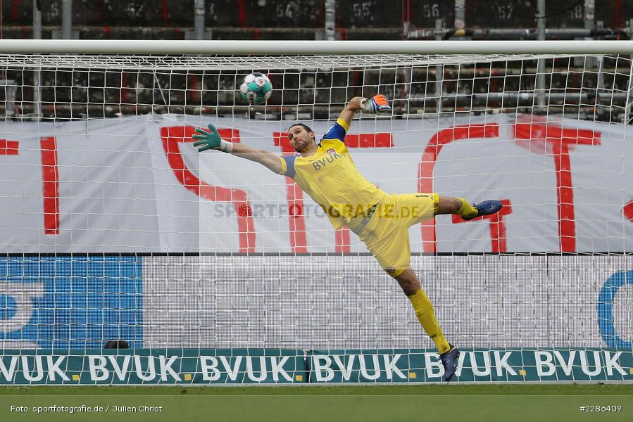 Tor, Torwart, Fabian Giefer, FLYERALARM Arena, Würzburg, 02.01.2021, DFL, sport, action, Fussball, Deutschland, Januar 2021, Saison 2020/2021, Bundesliga, 2. Bundesliga, Karlsruher SC, FC Würzburger Kickers - Bild-ID: 2286409 Tor, Torwart, Fabian Giefer, FLYERALARM Arena, Würzburg, 02.01.2021, DFL, sport, action, Fussball, Deutschland, Januar 2021, Saison 2020/2021, Bundesliga, 2. Bundesliga, Karlsruher SC, FC Würzburger Kickers - Bild-ID: 2286409