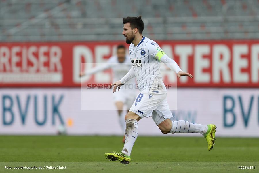 Torjubel, Jerome Gondorf, FLYERALARM Arena, Würzburg, 02.01.2021, DFL, sport, action, Fussball, Deutschland, Januar 2021, Saison 2020/2021, Bundesliga, 2. Bundesliga, Karlsruher SC, FC Würzburger Kickers - Bild-ID: 2286431 Torjubel, Jerome Gondorf, FLYERALARM Arena, Würzburg, 02.01.2021, DFL, sport, action, Fussball, Deutschland, Januar 2021, Saison 2020/2021, Bundesliga, 2. Bundesliga, Karlsruher SC, FC Würzburger Kickers - Bild-ID: 2286431