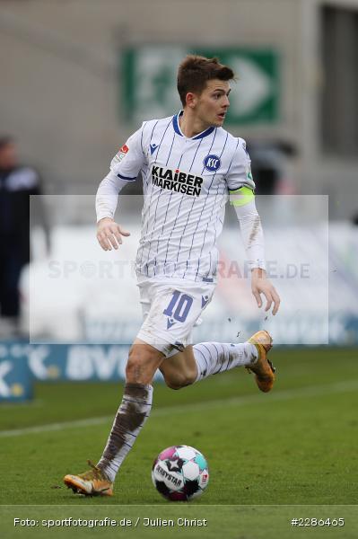 Marvin Wanitzek, FLYERALARM Arena, Würzburg, 02.01.2021, DFL, sport, action, Fussball, Deutschland, Januar 2021, Saison 2020/2021, Bundesliga, 2. Bundesliga, Karlsruher SC, FC Würzburger Kickers - Bild-ID: 2286465 Marvin Wanitzek, FLYERALARM Arena, Würzburg, 02.01.2021, DFL, sport, action, Fussball, Deutschland, Januar 2021, Saison 2020/2021, Bundesliga, 2. Bundesliga, Karlsruher SC, FC Würzburger Kickers - Bild-ID: 2286465