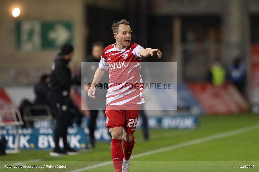 Hände, Arme, gestikuliert, gibt Anweisungen, Arne Feick, FLYERALARM Arena, Würzburg, 06.01.2021, DFL, sport, action, Fussball, Deutschland, Januar 2021, Saison 2020/2021, FCSP, FWK, Bundesliga, 2. Bundesliga, FC St. Pauli, FC Würzburger Kickers - Bild-ID: 2286547