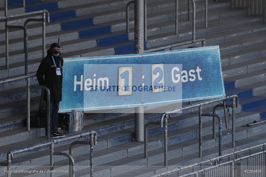 Endstand, Merck-Stadion, Darmstadt, 10.01.2021, DFL, sport, action, Fussball, Deutschland, Januar 2021, Saison 2020/2021, H96, D98, Bundesliga, 2. Bundesliga, Hannover 96, SV Darmstadt 98 - Bild-ID: 2286801 Endstand, Merck-Stadion, Darmstadt, 10.01.2021, DFL, sport, action, Fussball, Deutschland, Januar 2021, Saison 2020/2021, H96, D98, Bundesliga, 2. Bundesliga, Hannover 96, SV Darmstadt 98 - Bild-ID: 2286801