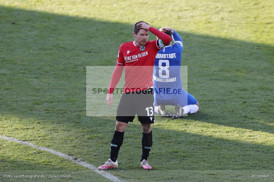 Fabian Schnellhardt, Dominik Kaiser, Merck-Stadion, Darmstadt, 10.01.2021, DFL, sport, action, Fussball, Deutschland, Januar 2021, Saison 2020/2021, H96, D98, Bundesliga, 2. Bundesliga, Hannover 96, SV Darmstadt 98 - Bild-ID: 2286841 Fabian Schnellhardt, Dominik Kaiser, Merck-Stadion, Darmstadt, 10.01.2021, DFL, sport, action, Fussball, Deutschland, Januar 2021, Saison 2020/2021, H96, D98, Bundesliga, 2. Bundesliga, Hannover 96, SV Darmstadt 98 - Bild-ID: 2286841