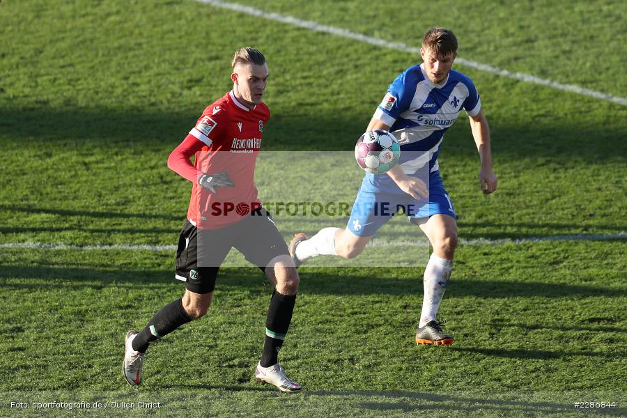 Lars Lukas Mai, Marvin Ducksch, Merck-Stadion, Darmstadt, 10.01.2021, DFL, sport, action, Fussball, Deutschland, Januar 2021, Saison 2020/2021, H96, D98, Bundesliga, 2. Bundesliga, Hannover 96, SV Darmstadt 98 - Bild-ID: 2286844