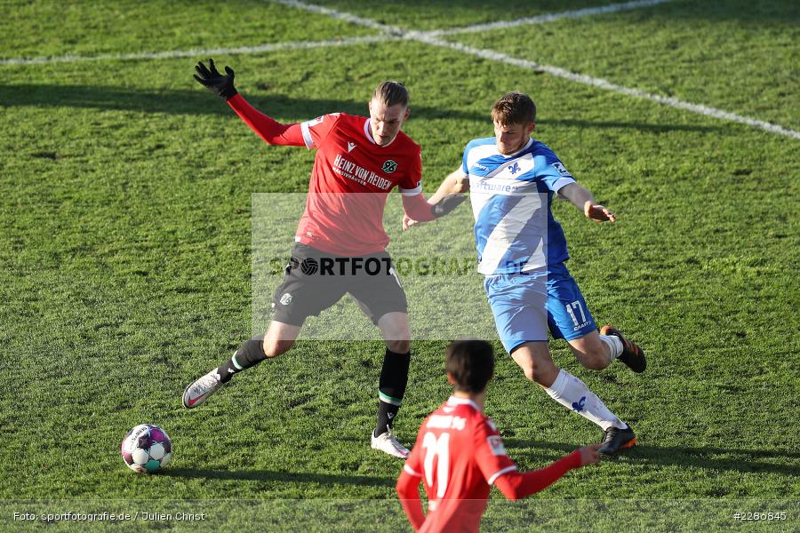 Lars Lukas Mai, Marvin Ducksch, Merck-Stadion, Darmstadt, 10.01.2021, DFL, sport, action, Fussball, Deutschland, Januar 2021, Saison 2020/2021, H96, D98, Bundesliga, 2. Bundesliga, Hannover 96, SV Darmstadt 98 - Bild-ID: 2286845 Lars Lukas Mai, Marvin Ducksch, Merck-Stadion, Darmstadt, 10.01.2021, DFL, sport, action, Fussball, Deutschland, Januar 2021, Saison 2020/2021, H96, D98, Bundesliga, 2. Bundesliga, Hannover 96, SV Darmstadt 98 - Bild-ID: 2286845
