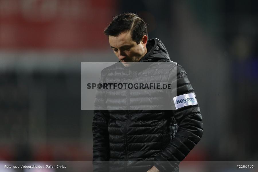 Trainer, Daniel Meyer, FLYERALARM Arena, Würzburg, 15.01.2021, DFL, sport, action, Fussball, Deutschland, Januar 2021, Saison 2020/2021, EBS, FWK, Bundesliga, 2. Bundesliga, Eintracht Braunschweig, FC Würzburger Kickers - Bild-ID: 2286965