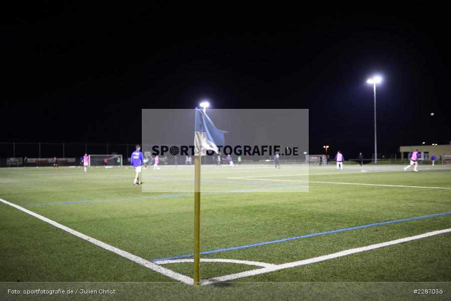 Symbolbild, Fahne, Flutlicht, Kunstrasenplatz, Städtisches Stadion am Prischoß, Alzenau, 19.01.2021, sport, action, Fussball, Deutschland, Januar 2021, Saison 2020/2021, VFB, FCB, Regionalliga Südwest, Regionalliga, VfB Stuttgart II, FC Bayern Alzenau - Bild-ID: 2287036