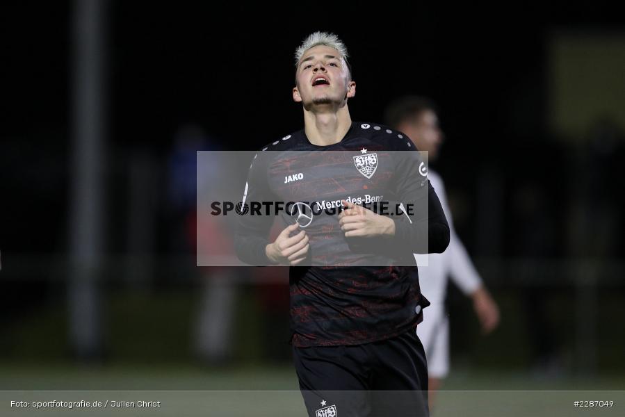 Emotionen, Torjubel, Falko Michel, Städtisches Stadion am Prischoß, Alzenau, 19.01.2021, sport, action, Fussball, Deutschland, Januar 2021, Saison 2020/2021, VFB, FCB, Regionalliga Südwest, Regionalliga, VfB Stuttgart II, FC Bayern Alzenau - Bild-ID: 2287049 Emotionen, Torjubel, Falko Michel, Städtisches Stadion am Prischoß, Alzenau, 19.01.2021, sport, action, Fussball, Deutschland, Januar 2021, Saison 2020/2021, VFB, FCB, Regionalliga Südwest, Regionalliga, VfB Stuttgart II, FC Bayern Alzenau - Bild-ID: 2287049