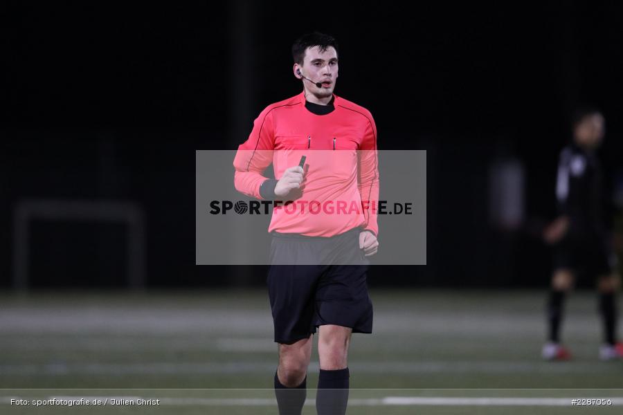 Schiedsrichter, Justin Joel Hasmann, Städtisches Stadion am Prischoß, Alzenau, 19.01.2021, sport, action, Fussball, Deutschland, Januar 2021, Saison 2020/2021, VFB, FCB, Regionalliga Südwest, Regionalliga, VfB Stuttgart II, FC Bayern Alzenau - Bild-ID: 2287056 Schiedsrichter, Justin Joel Hasmann, Städtisches Stadion am Prischoß, Alzenau, 19.01.2021, sport, action, Fussball, Deutschland, Januar 2021, Saison 2020/2021, VFB, FCB, Regionalliga Südwest, Regionalliga, VfB Stuttgart II, FC Bayern Alzenau - Bild-ID: 2287056