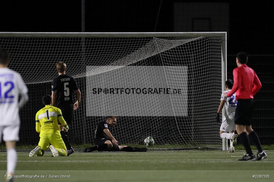 Sebastian Hornung, Torwart, Holger Badstuber, Städtisches Stadion am Prischoß, Alzenau, 19.01.2021, sport, action, Fussball, Deutschland, Januar 2021, Saison 2020/2021, VFB, FCB, Regionalliga Südwest, Regionalliga, VfB Stuttgart II, FC Bayern Alzenau - Bild-ID: 2287105 Sebastian Hornung, Torwart, Holger Badstuber, Städtisches Stadion am Prischoß, Alzenau, 19.01.2021, sport, action, Fussball, Deutschland, Januar 2021, Saison 2020/2021, VFB, FCB, Regionalliga Südwest, Regionalliga, VfB Stuttgart II, FC Bayern Alzenau - Bild-ID: 2287105