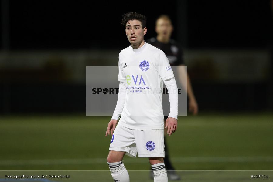 Mahdi Mehnatgir, Städtisches Stadion am Prischoß, Alzenau, 19.01.2021, sport, action, Fussball, Deutschland, Januar 2021, Saison 2020/2021, VFB, FCB, Regionalliga Südwest, Regionalliga, VfB Stuttgart II, FC Bayern Alzenau - Bild-ID: 2287106 Mahdi Mehnatgir, Städtisches Stadion am Prischoß, Alzenau, 19.01.2021, sport, action, Fussball, Deutschland, Januar 2021, Saison 2020/2021, VFB, FCB, Regionalliga Südwest, Regionalliga, VfB Stuttgart II, FC Bayern Alzenau - Bild-ID: 2287106