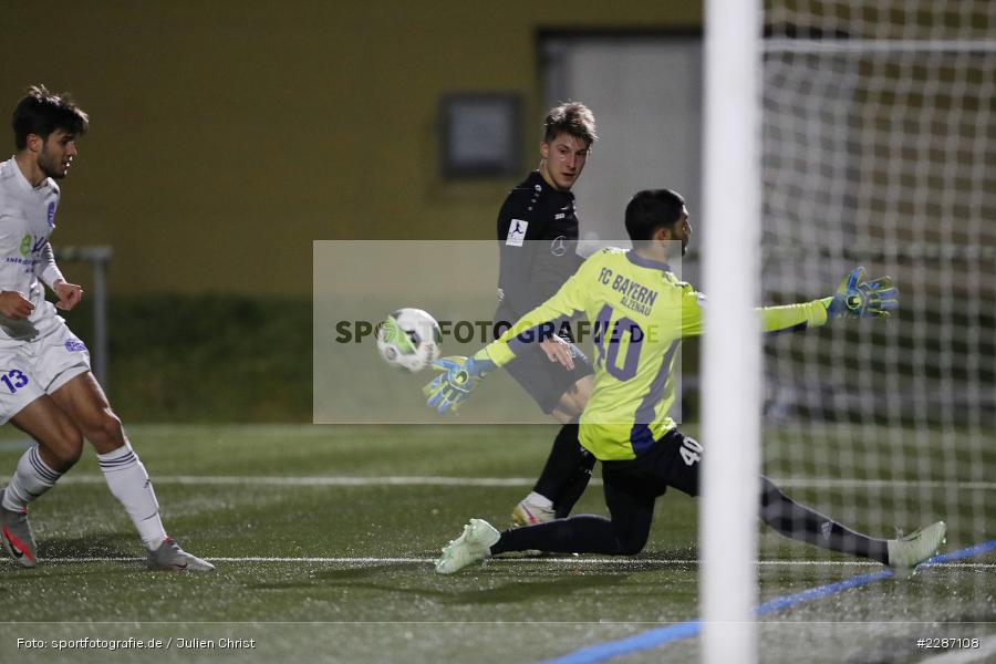 Bilal Jomaa Zabadne, Marco Pasalic, Städtisches Stadion am Prischoß, Alzenau, 19.01.2021, sport, action, Fussball, Deutschland, Januar 2021, Saison 2020/2021, VFB, FCB, Regionalliga Südwest, Regionalliga, VfB Stuttgart II, FC Bayern Alzenau - Bild-ID: 2287108 Bilal Jomaa Zabadne, Marco Pasalic, Städtisches Stadion am Prischoß, Alzenau, 19.01.2021, sport, action, Fussball, Deutschland, Januar 2021, Saison 2020/2021, VFB, FCB, Regionalliga Südwest, Regionalliga, VfB Stuttgart II, FC Bayern Alzenau - Bild-ID: 2287108
