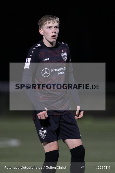 Marco Ferdinand Wolf, Städtisches Stadion am Prischoß, Alzenau, 19.01.2021, sport, action, Fussball, Deutschland, Januar 2021, Saison 2020/2021, VFB, FCB, Regionalliga Südwest, Regionalliga, VfB Stuttgart II, FC Bayern Alzenau - Bild-ID: 2287114