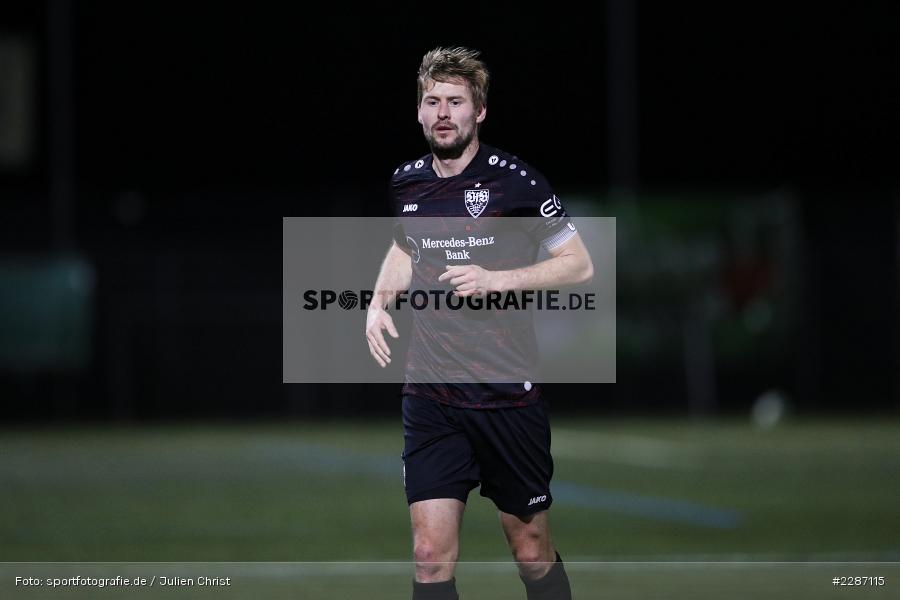 Marc Stein, Städtisches Stadion am Prischoß, Alzenau, 19.01.2021, sport, action, Fussball, Deutschland, Januar 2021, Saison 2020/2021, VFB, FCB, Regionalliga Südwest, Regionalliga, VfB Stuttgart II, FC Bayern Alzenau - Bild-ID: 2287115 Marc Stein, Städtisches Stadion am Prischoß, Alzenau, 19.01.2021, sport, action, Fussball, Deutschland, Januar 2021, Saison 2020/2021, VFB, FCB, Regionalliga Südwest, Regionalliga, VfB Stuttgart II, FC Bayern Alzenau - Bild-ID: 2287115