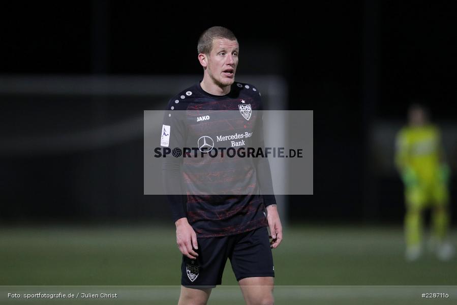 Richard Weil, Städtisches Stadion am Prischoß, Alzenau, 19.01.2021, sport, action, Fussball, Deutschland, Januar 2021, Saison 2020/2021, VFB, FCB, Regionalliga Südwest, Regionalliga, VfB Stuttgart II, FC Bayern Alzenau - Bild-ID: 2287116 Richard Weil, Städtisches Stadion am Prischoß, Alzenau, 19.01.2021, sport, action, Fussball, Deutschland, Januar 2021, Saison 2020/2021, VFB, FCB, Regionalliga Südwest, Regionalliga, VfB Stuttgart II, FC Bayern Alzenau - Bild-ID: 2287116