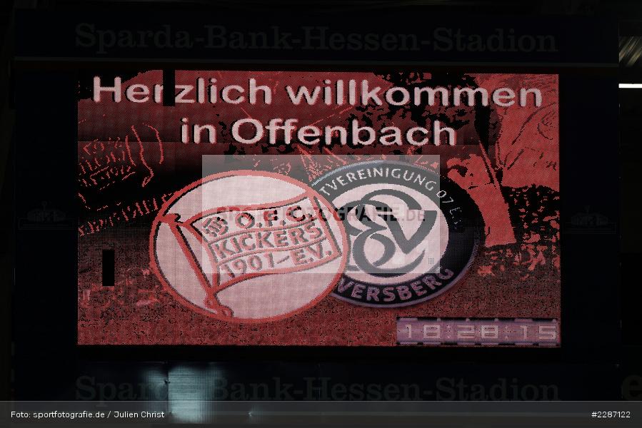 Digital, Infotafel, Anzeigetafel, Sparda-Bank-Hessen-Stadion, Offenbach, 20.01.2021, sport, action, Fussball, Deutschland, Januar 2021, Saison 2020/2021, SV07, OFC, Regionalliga Südwest, Regionalliga, SV 07 Elversberg, Kickers Offenbach - Bild-ID: 2287122 Digital, Infotafel, Anzeigetafel, Sparda-Bank-Hessen-Stadion, Offenbach, 20.01.2021, sport, action, Fussball, Deutschland, Januar 2021, Saison 2020/2021, SV07, OFC, Regionalliga Südwest, Regionalliga, SV 07 Elversberg, Kickers Offenbach - Bild-ID: 2287122
