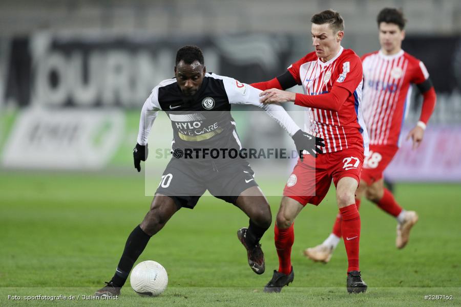 Charles-Elie Laprevotte, Jean Romaric Kevin Koffi, Sparda-Bank-Hessen-Stadion, Offenbach, 20.01.2021, sport, action, Fussball, Deutschland, Januar 2021, Saison 2020/2021, SV07, OFC, Regionalliga Südwest, Regionalliga, SV 07 Elversberg, Kickers Offenbach - Bild-ID: 2287162 Charles-Elie Laprevotte, Jean Romaric Kevin Koffi, Sparda-Bank-Hessen-Stadion, Offenbach, 20.01.2021, sport, action, Fussball, Deutschland, Januar 2021, Saison 2020/2021, SV07, OFC, Regionalliga Südwest, Regionalliga, SV 07 Elversberg, Kickers Offenbach - Bild-ID: 2287162