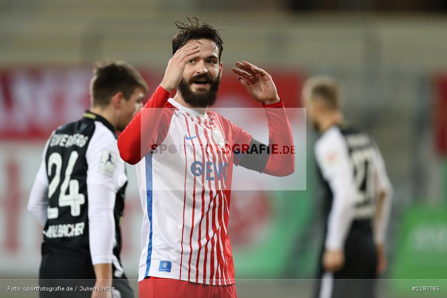 Gesicht, Hände, Chance, Fassungslos, enttäuscht, Florent Bojaj, Sparda-Bank-Hessen-Stadion, Offenbach, 20.01.2021, sport, action, Fussball, Deutschland, Januar 2021, Saison 2020/2021, SV07, OFC, Regionalliga Südwest, Regionalliga, SV 07 Elversberg, Kickers Offenbach - Bild-ID: 2287183 Gesicht, Hände, Chance, Fassungslos, enttäuscht, Florent Bojaj, Sparda-Bank-Hessen-Stadion, Offenbach, 20.01.2021, sport, action, Fussball, Deutschland, Januar 2021, Saison 2020/2021, SV07, OFC, Regionalliga Südwest, Regionalliga, SV 07 Elversberg, Kickers Offenbach - Bild-ID: 2287183