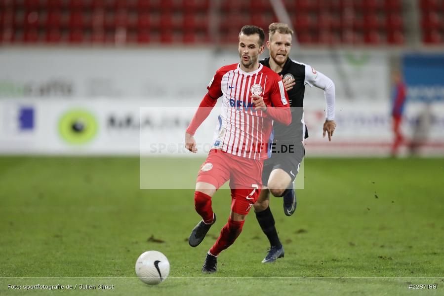 Fabian Baumgärtel, Marco Fritscher, Sparda-Bank-Hessen-Stadion, Offenbach, 20.01.2021, sport, action, Fussball, Deutschland, Januar 2021, Saison 2020/2021, SV07, OFC, Regionalliga Südwest, Regionalliga, SV 07 Elversberg, Kickers Offenbach - Bild-ID: 2287188 Fabian Baumgärtel, Marco Fritscher, Sparda-Bank-Hessen-Stadion, Offenbach, 20.01.2021, sport, action, Fussball, Deutschland, Januar 2021, Saison 2020/2021, SV07, OFC, Regionalliga Südwest, Regionalliga, SV 07 Elversberg, Kickers Offenbach - Bild-ID: 2287188