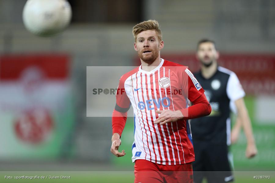 Mathias Fetsch, Sparda-Bank-Hessen-Stadion, Offenbach, 20.01.2021, sport, action, Fussball, Deutschland, Januar 2021, Saison 2020/2021, SV07, OFC, Regionalliga Südwest, Regionalliga, SV 07 Elversberg, Kickers Offenbach - Bild-ID: 2287192