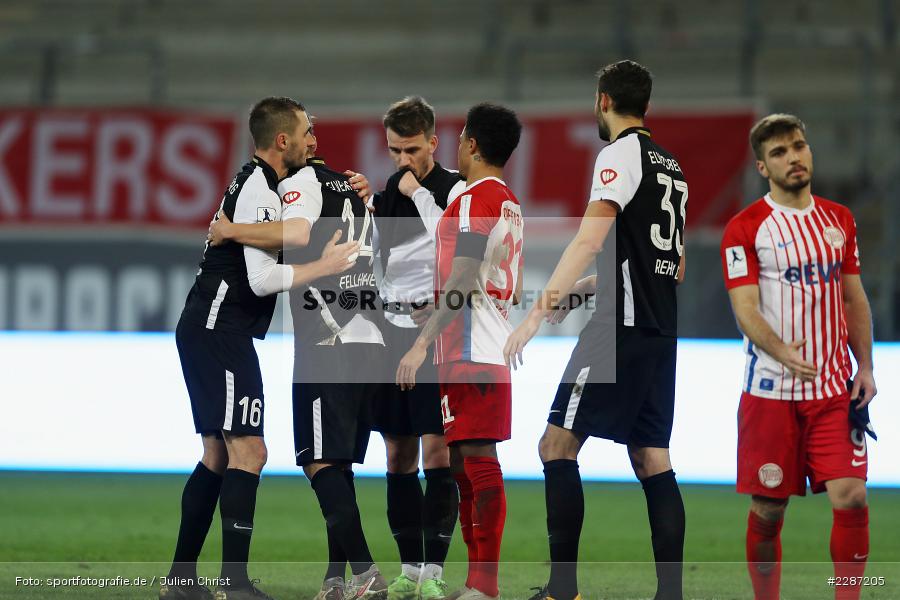 Torben Rehfeldt, Kevin Conrad, Ronny Marcos, Sparda-Bank-Hessen-Stadion, Offenbach, 20.01.2021, sport, action, Fussball, Deutschland, Januar 2021, Saison 2020/2021, SV07, OFC, Regionalliga Südwest, Regionalliga, SV 07 Elversberg, Kickers Offenbach - Bild-ID: 2287205