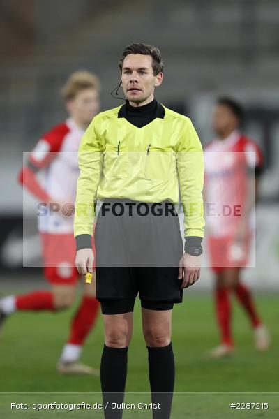 Württembergischer FV, Schiedsrichter, Gaetano Falcicchio, Sparda-Bank-Hessen-Stadion, Offenbach, 20.01.2021, sport, action, Fussball, Deutschland, Januar 2021, Saison 2020/2021, SV07, OFC, Regionalliga Südwest, Regionalliga, SV 07 Elversberg, Kickers Offenbach - Bild-ID: 2287215