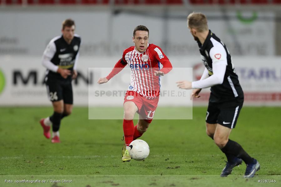 Marcell Sobotta, Sparda-Bank-Hessen-Stadion, Offenbach, 20.01.2021, sport, action, Fussball, Deutschland, Januar 2021, Saison 2020/2021, SV07, OFC, Regionalliga Südwest, Regionalliga, SV 07 Elversberg, Kickers Offenbach - Bild-ID: 2287246