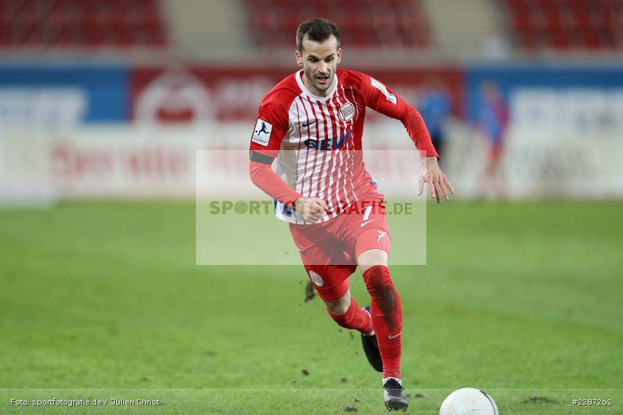 Marco Fritscher, Sparda-Bank-Hessen-Stadion, Offenbach, 20.01.2021, sport, action, Fussball, Deutschland, Januar 2021, Saison 2020/2021, SV07, OFC, Regionalliga Südwest, Regionalliga, SV 07 Elversberg, Kickers Offenbach - Bild-ID: 2287262
