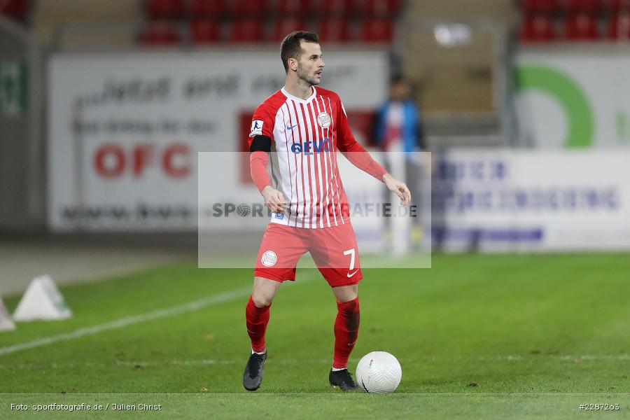 Marco Fritscher, Sparda-Bank-Hessen-Stadion, Offenbach, 20.01.2021, sport, action, Fussball, Deutschland, Januar 2021, Saison 2020/2021, SV07, OFC, Regionalliga Südwest, Regionalliga, SV 07 Elversberg, Kickers Offenbach - Bild-ID: 2287263 Marco Fritscher, Sparda-Bank-Hessen-Stadion, Offenbach, 20.01.2021, sport, action, Fussball, Deutschland, Januar 2021, Saison 2020/2021, SV07, OFC, Regionalliga Südwest, Regionalliga, SV 07 Elversberg, Kickers Offenbach - Bild-ID: 2287263